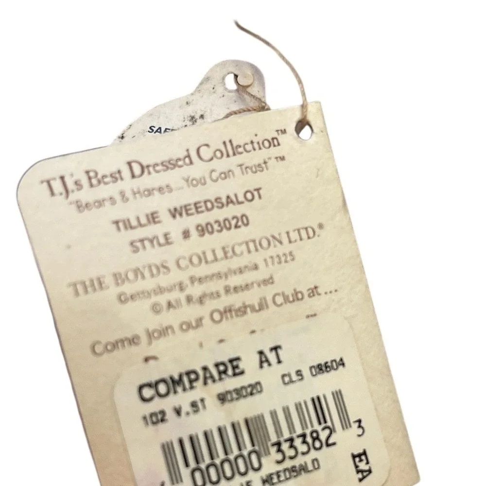 Boyds Bears new tags